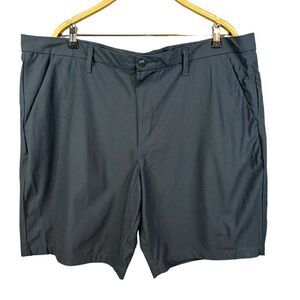 Swiss+Tech Shorts Men's‎ 44 Grey Performance Casual Golf Flat Front Stone Wash